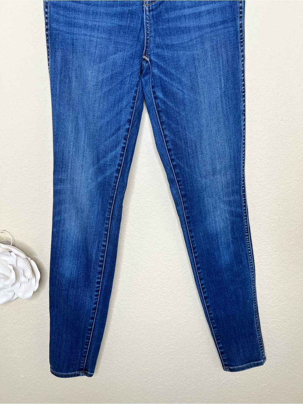 NTM: Madewell 10” High-Rise Skinny Jeans Danny Wash TENCEL Size 26 Tall - Picture 4 of 15
